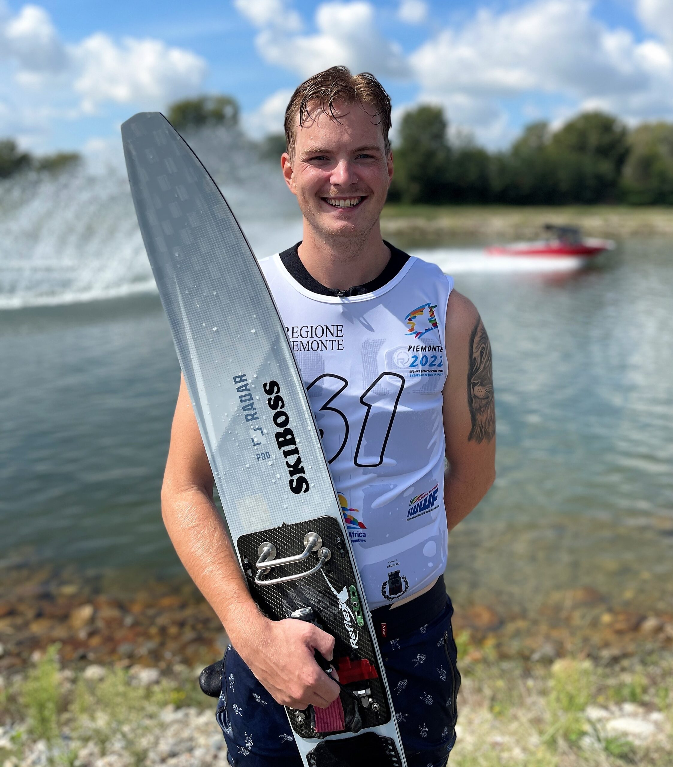 Open EM Vattenskidor i Recetto, Italien – Jakob Bogne 4:a i slalom!